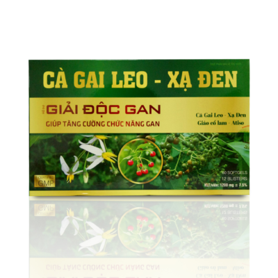 Cà gai leo - xạ đen xanh vàng Hộp 12 vỉ x 5 viên Akopha