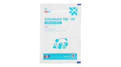 Cefpodoxim HV 100mg con gấu hộp 10 gói x 3g USP